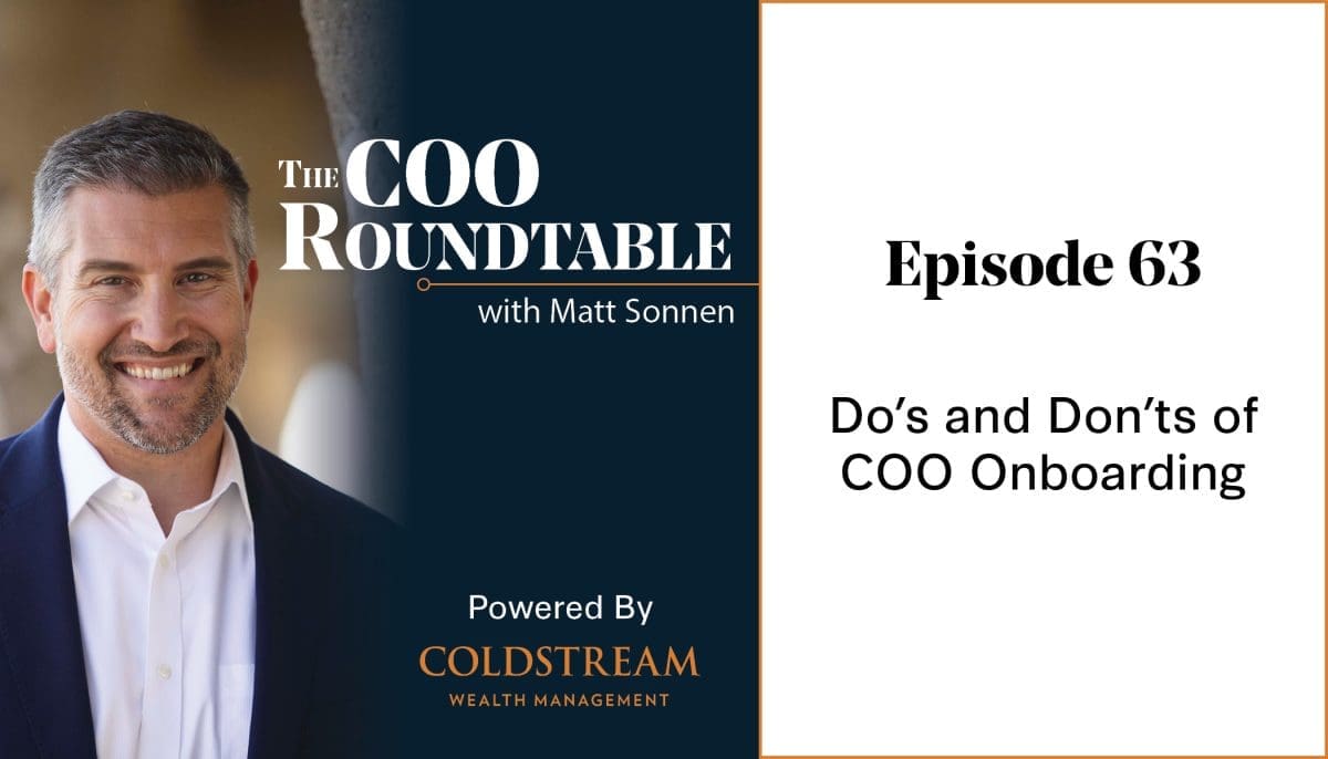 The COO Roundtable Podcast: Episode 63 | Coldstream